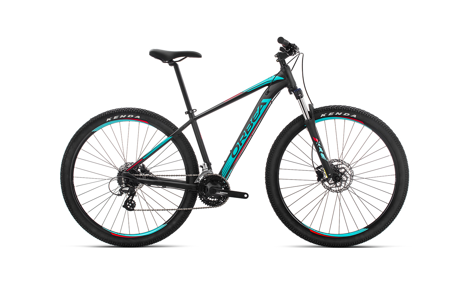 Фотографія Велосипед Orbea MX 27 50 (2019) 2019 Чорно-блакитний
